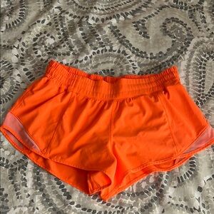 Lululemon Hotty Hot Orange Athletic Shorts